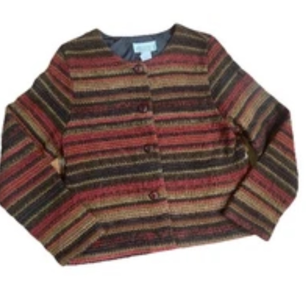 Studio C Multicolor Striped Jacket - image 13